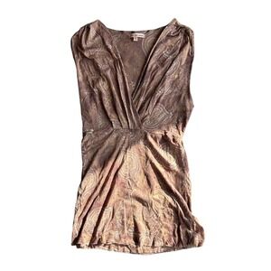 Vintage Y2K brown‎ paisley tank top